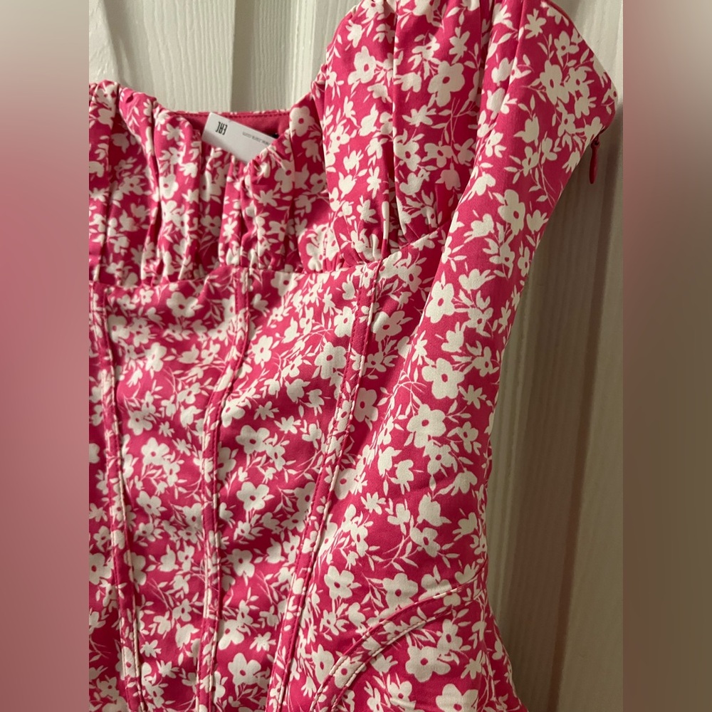 NWT Zara Floral Corset Bodysuit, Sz Small - Picture 4 of 7